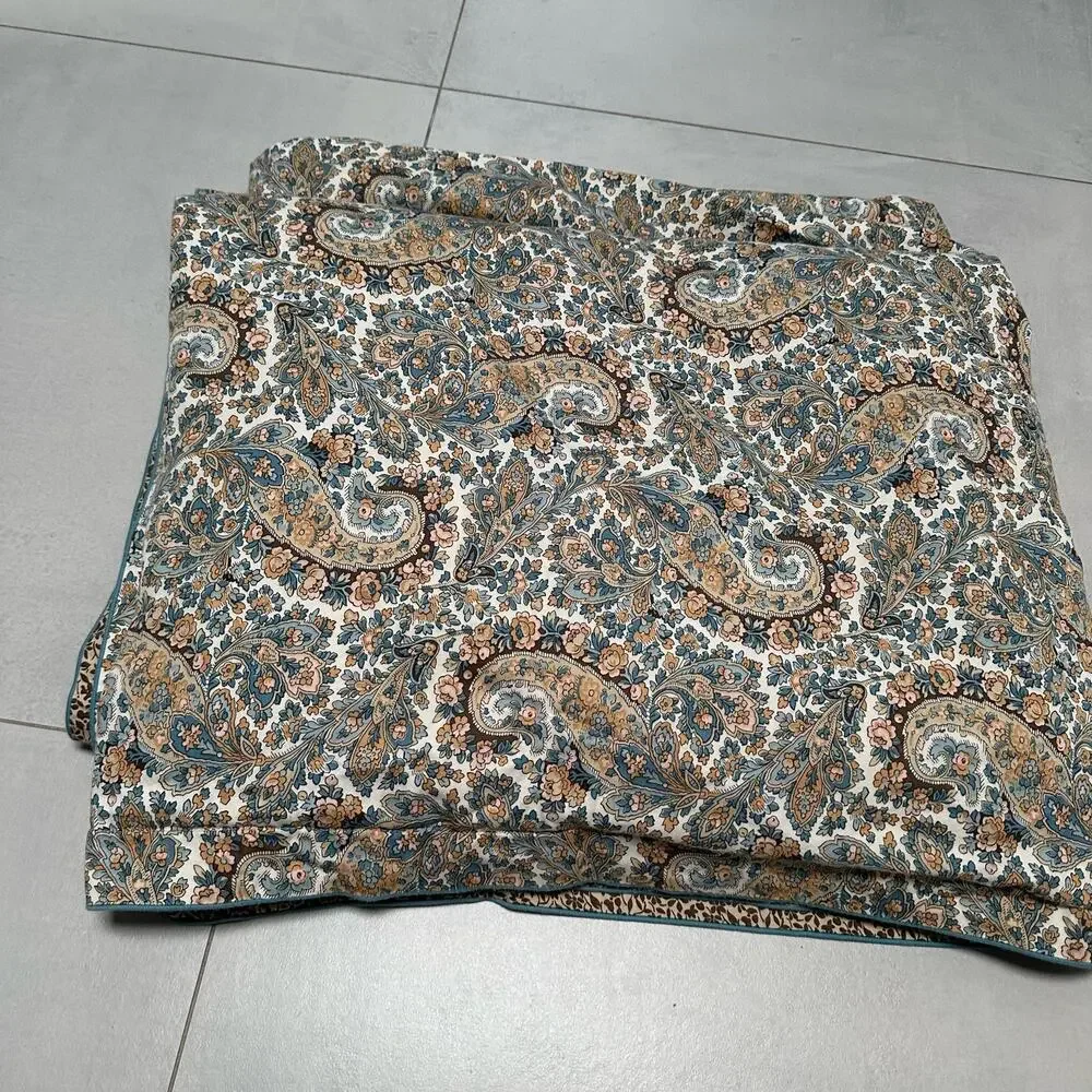 Ralph Lauren Vintage Rylie Paisley Reversible Duvet Cover King